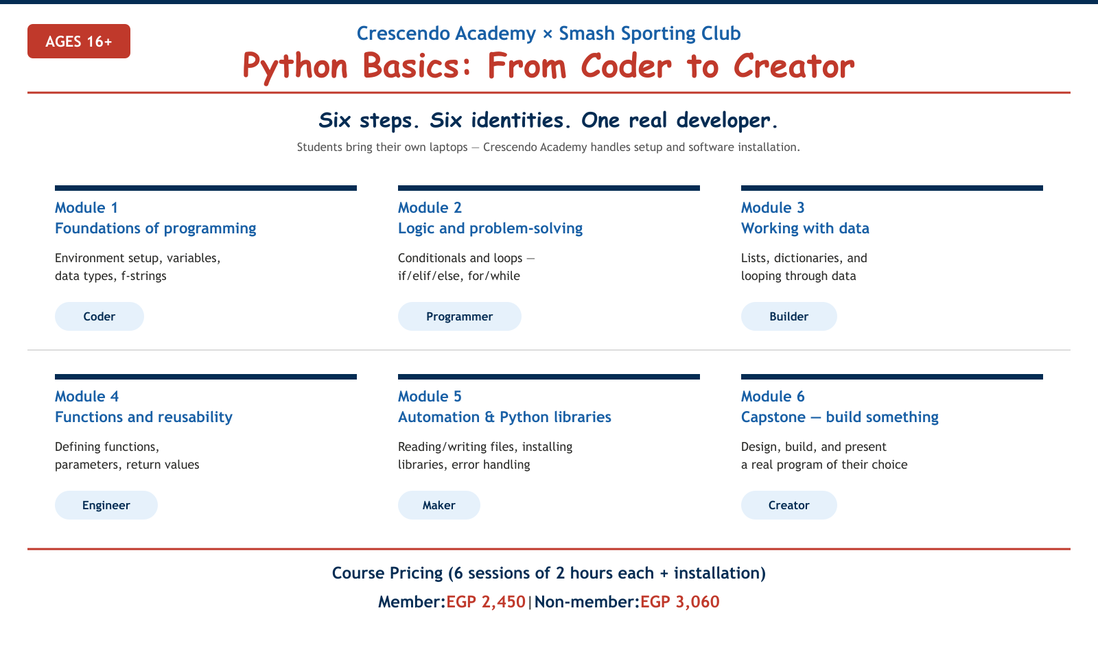Python Basics: From Coder to Creator